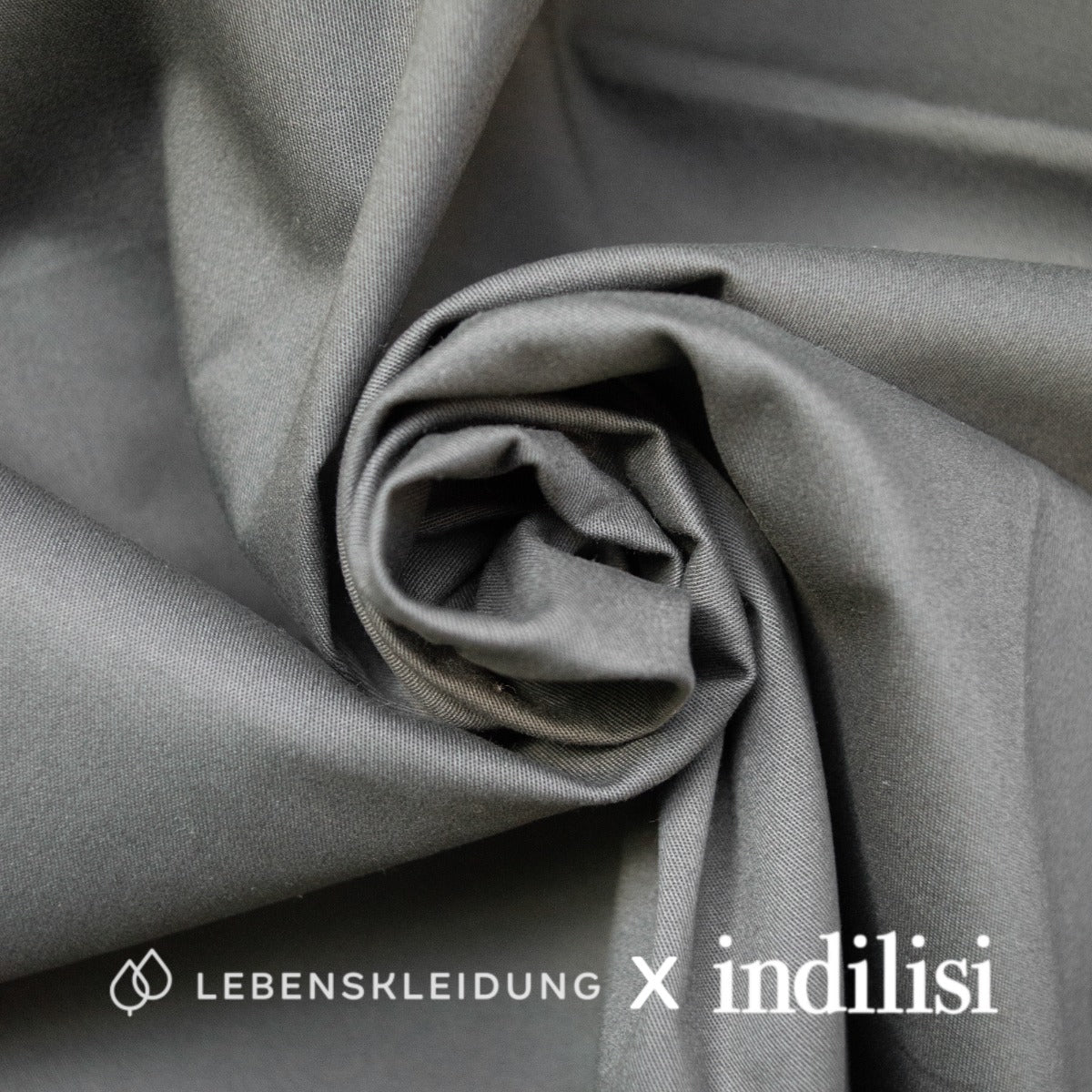 Sergé extensible Re-Life - Gris – Vue détaillée