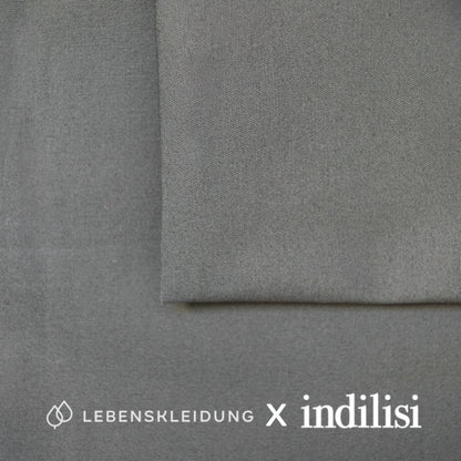 Sergé extensible Re-Life - Gris – Gros plan