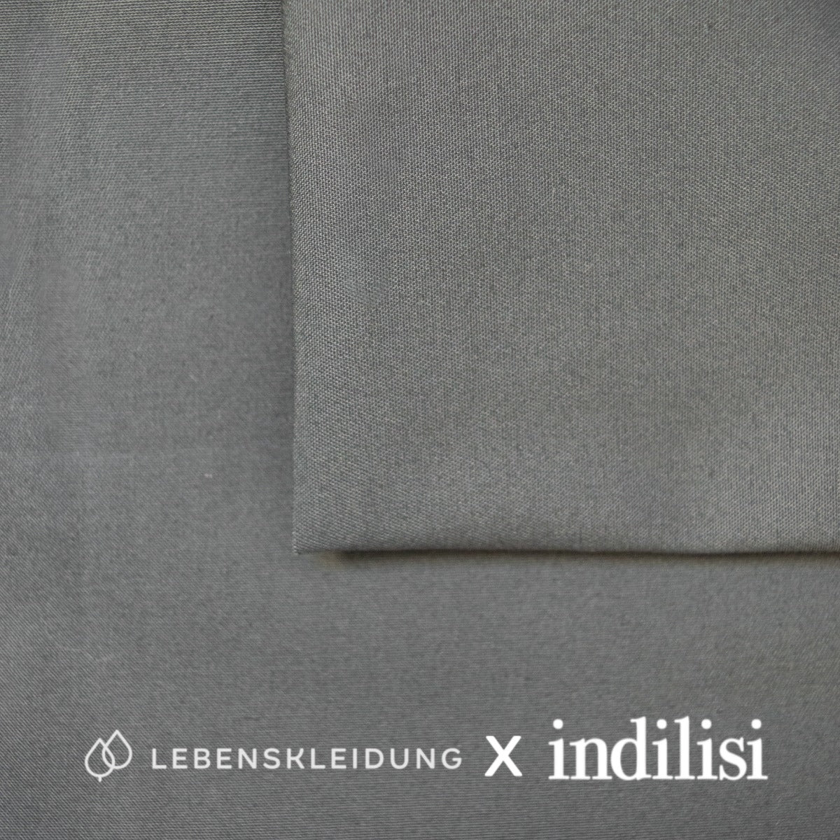 Re-Life Twill with Stretch - Gray sample – Fabric texture