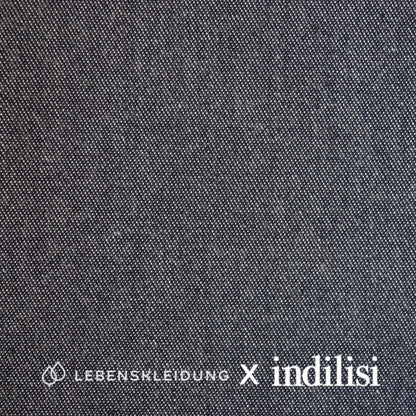Re-Life Twill - Denim Chambray - Blue Muster – Detailansicht
