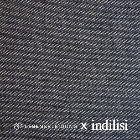 Re-Life Twill - Denim Chambray - Blue sample – Detail view