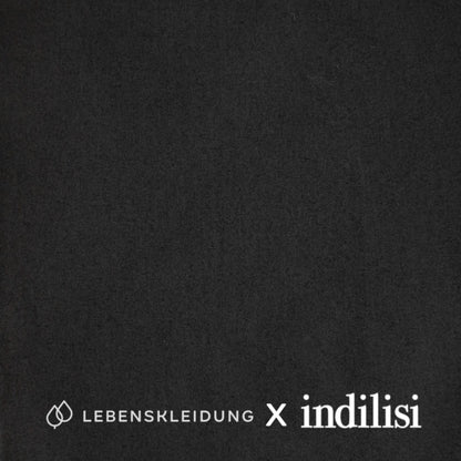 Re-Life Twill Fabric - Black sample – Close-up