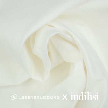 Re-Life Twill Fabric - White sample – Detail view