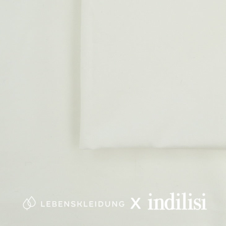 Tissu sergé Re-Life - Blanc – Vue détaillée