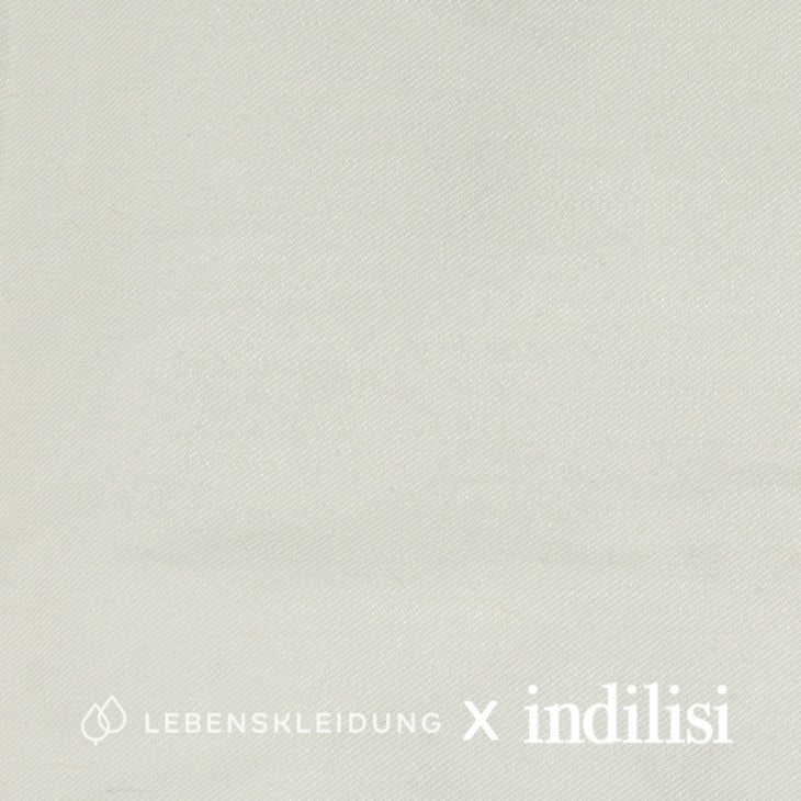 Tissu sergé Re-Life - Blanc – Gros plan