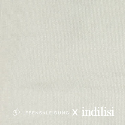 Tissu sergé Re-Life - Blanc – Gros plan