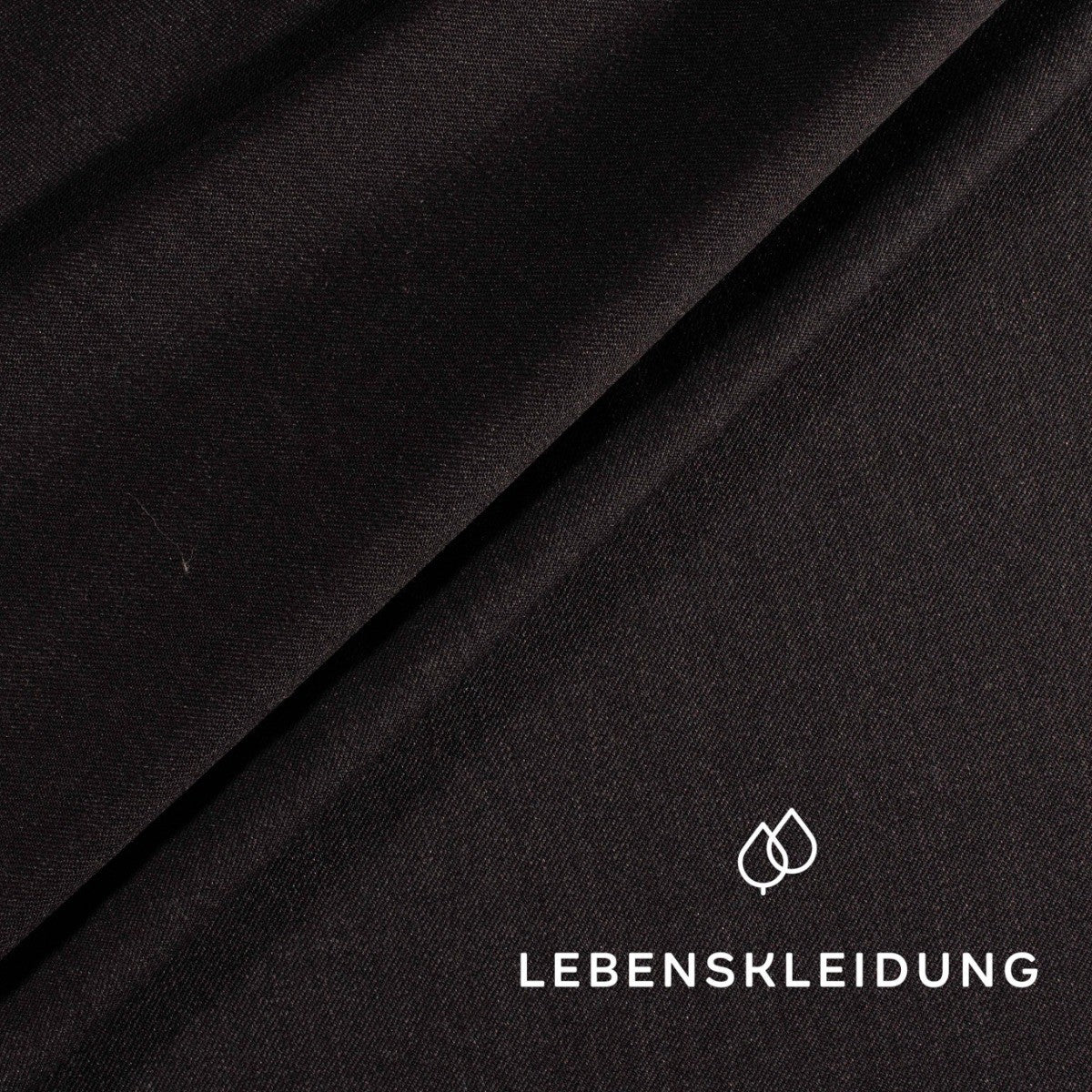 Re-Life high-quality suit fabric made from fine organic wool - Anthracite – Detail view