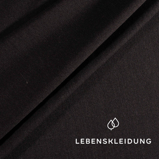 Re-Life high-quality suit fabric made from fine organic wool - anthracite sample – Detail view