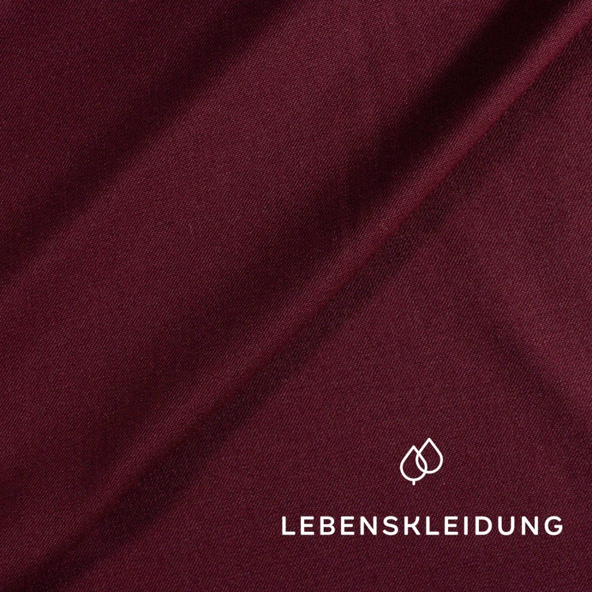 Re-Life high-quality suit fabric made from fine organic wool - Burgundy sample