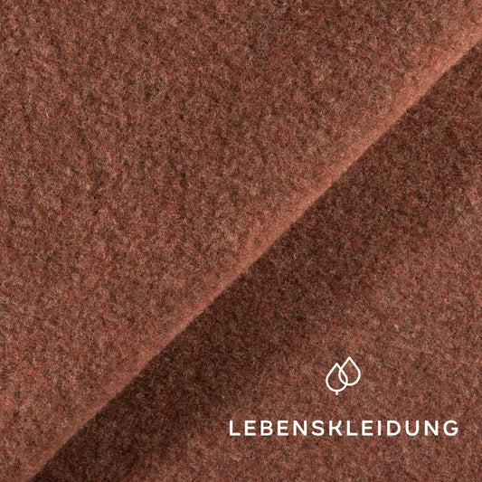 Re-Life Wool Fleece - Cinnamon Melange sample