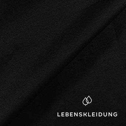 Organic gabardine fabric - Black