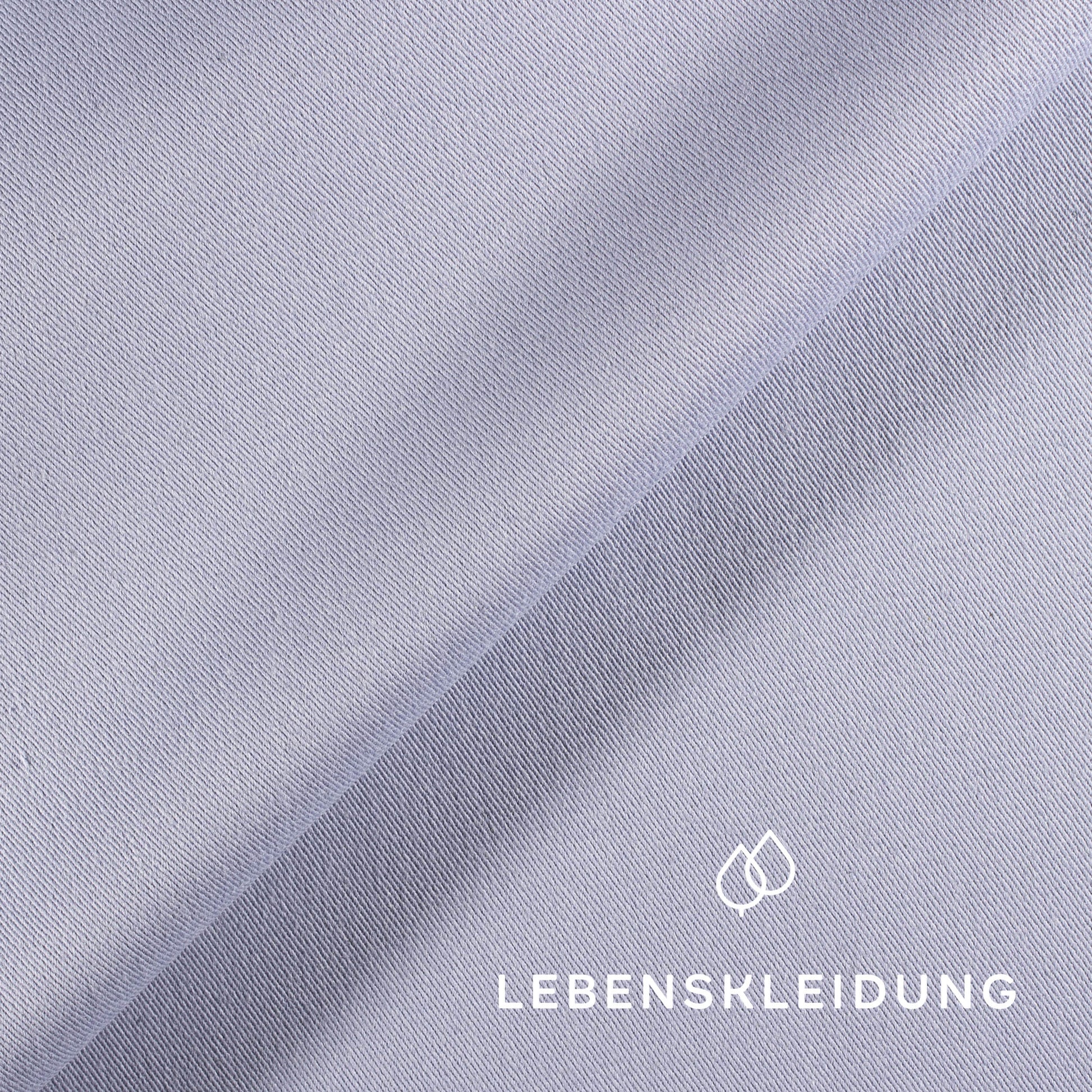 Bio Gabardine Stoff - Light Blue Muster