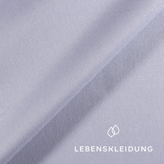 Organic Gabardine Fabric - Light Blue sample