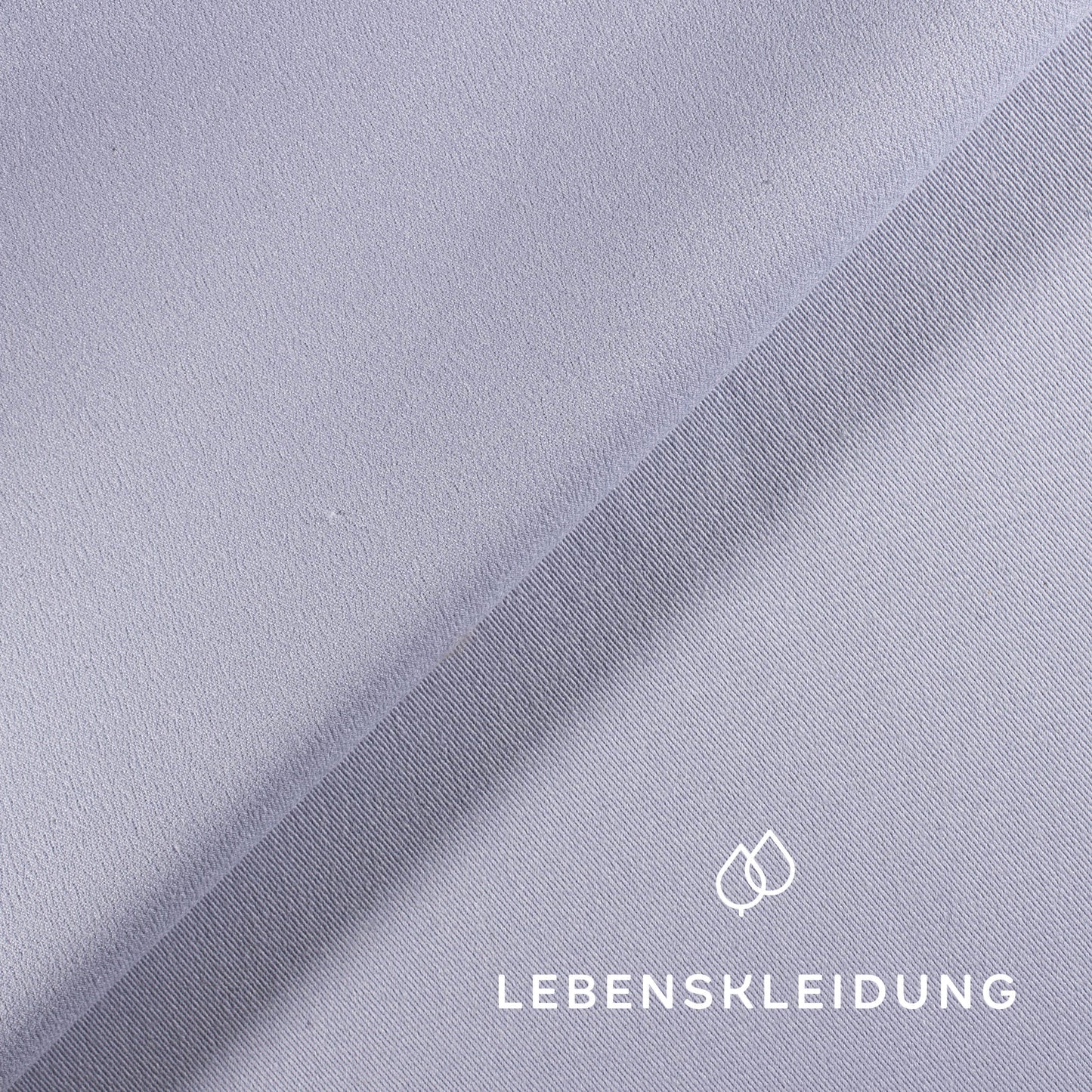 Bio Gabardine Stoff - Light Blue – Detailansicht