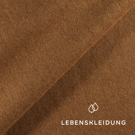 Organic Fleece Fabric - Copper Marl sample