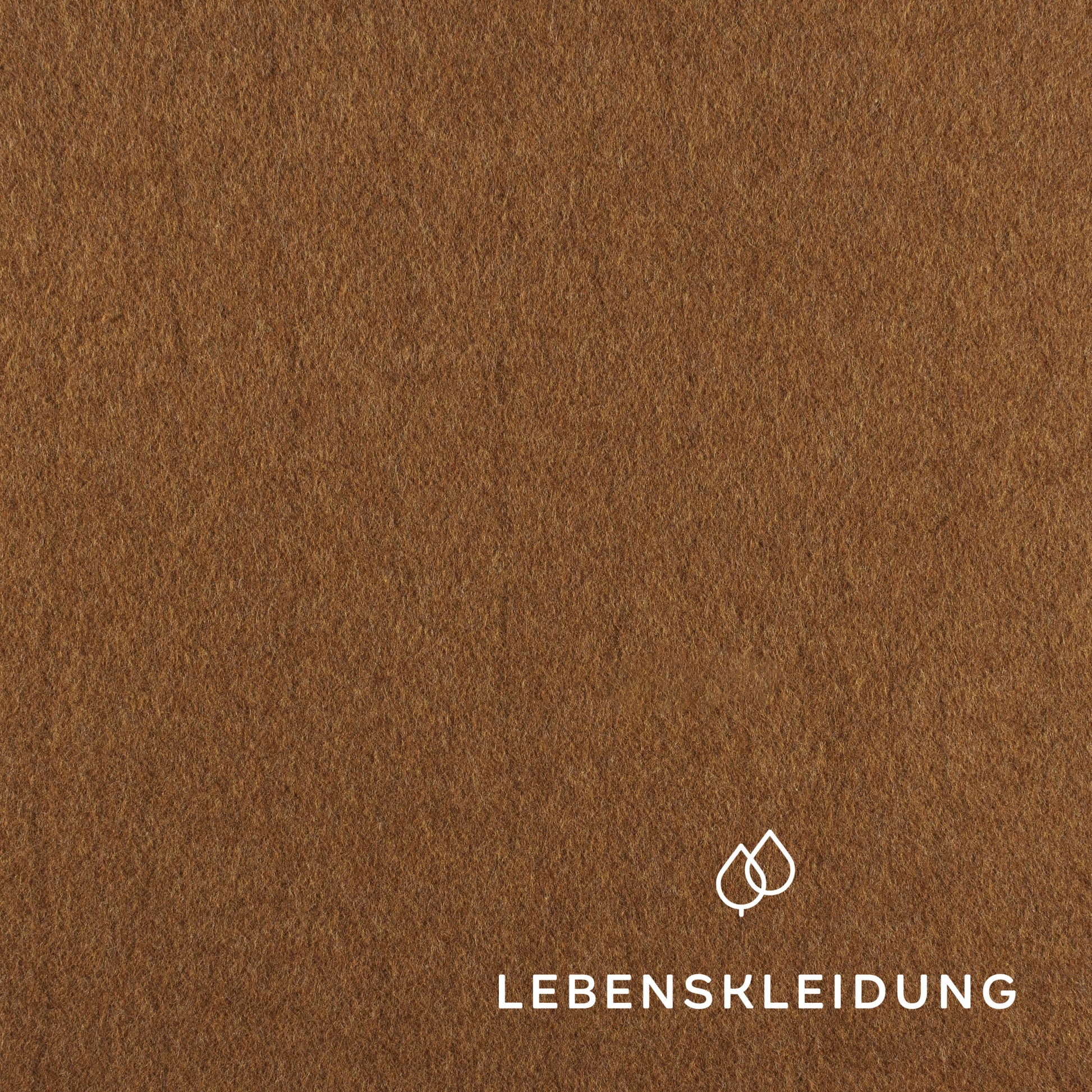 Bio Fleece Stoff - Copper Marl – Detailansicht