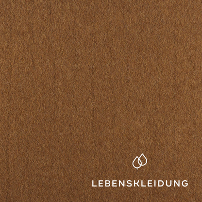 Bio Fleece Stoff - Copper Marl – Detailansicht