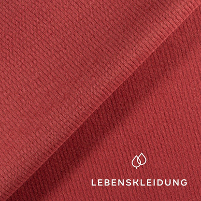 Organic Interlock Fabric - Pink – Detail view