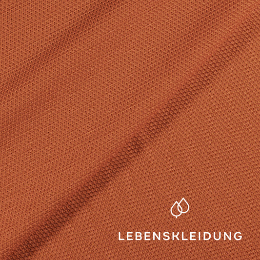 Re-Life Pique Fabric - Orange sample