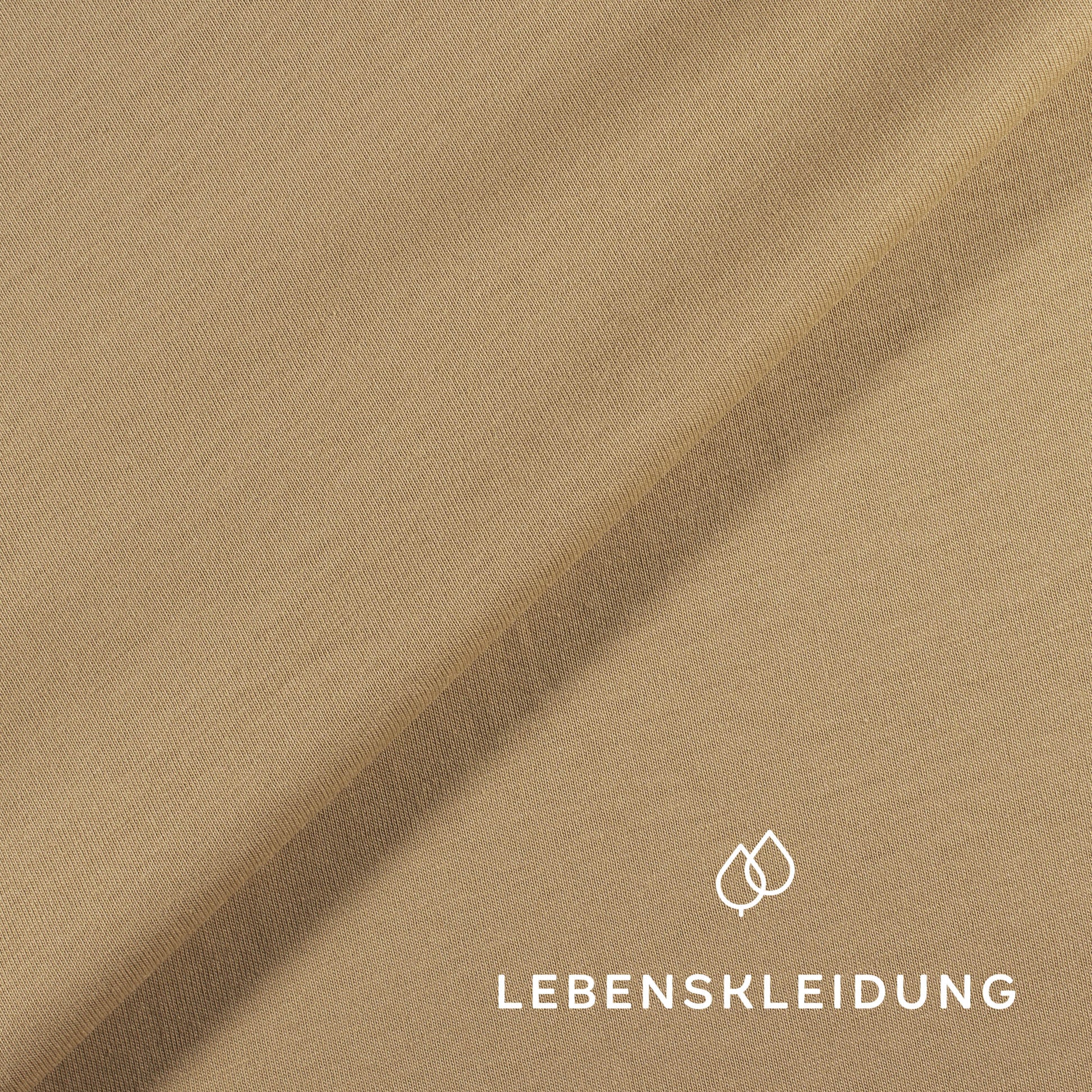 Organic single jersey fabric - Sand sample