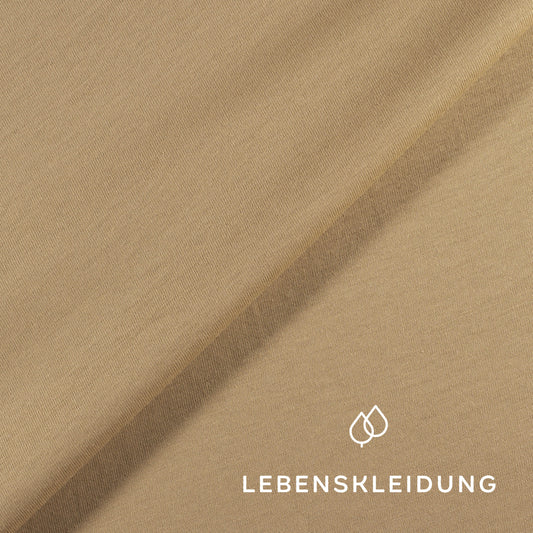 Organic single jersey fabric - Sand sample