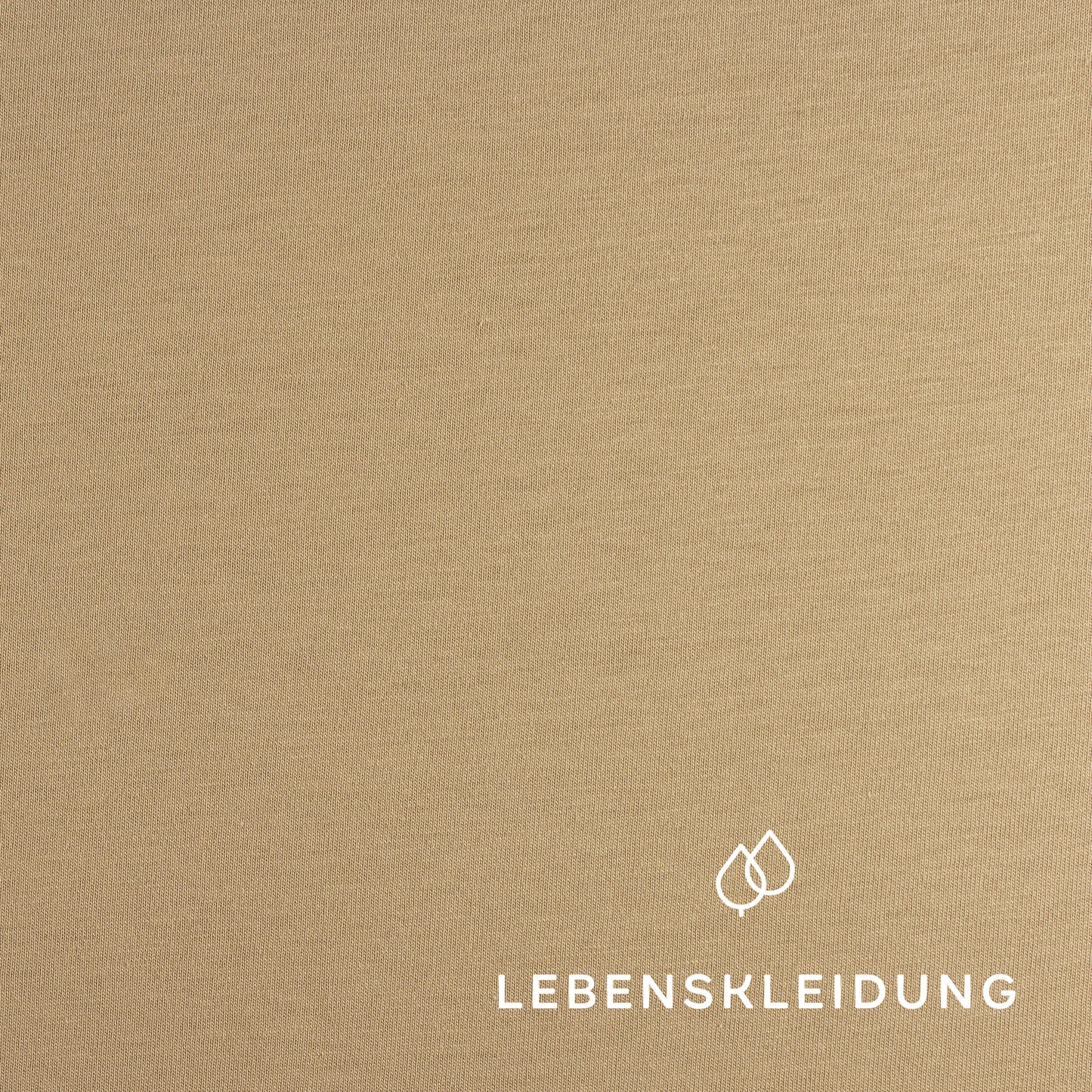 Jersey simple biologique - Sable – Gros plan