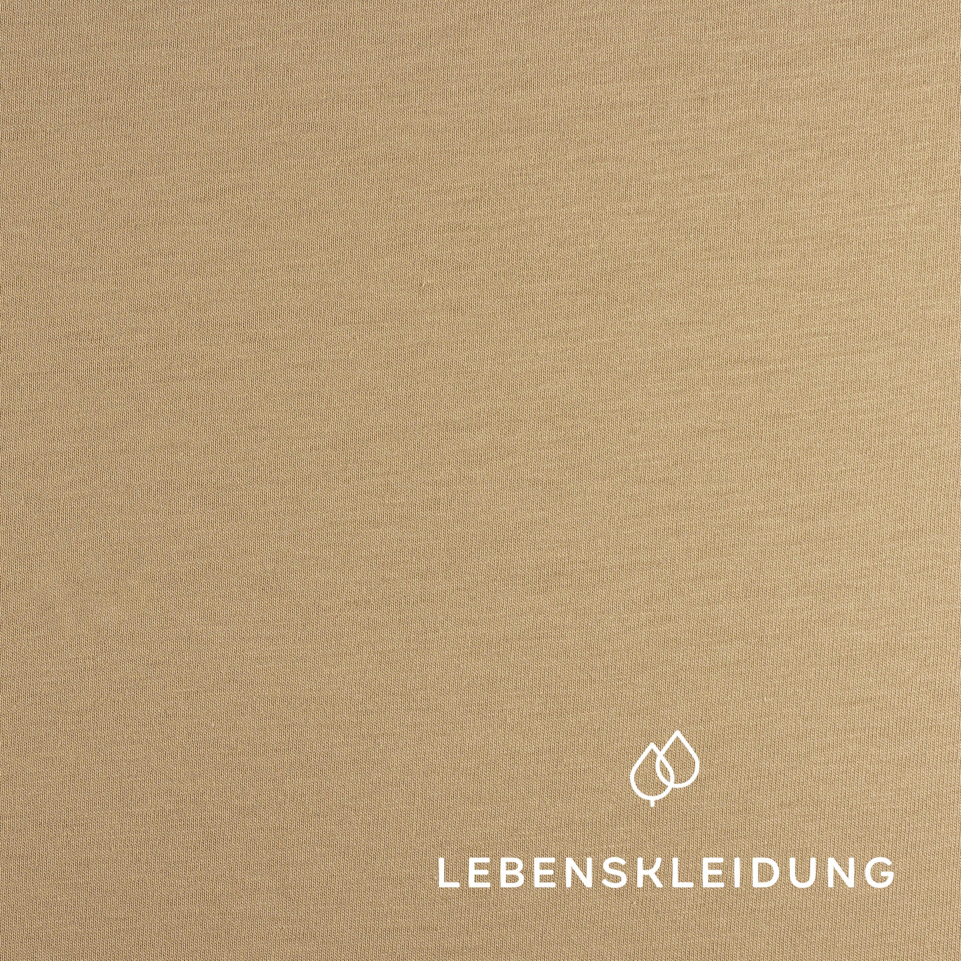 Jersey simple biologique - Sable – Gros plan