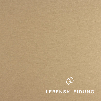 Jersey simple biologique - Sable – Gros plan