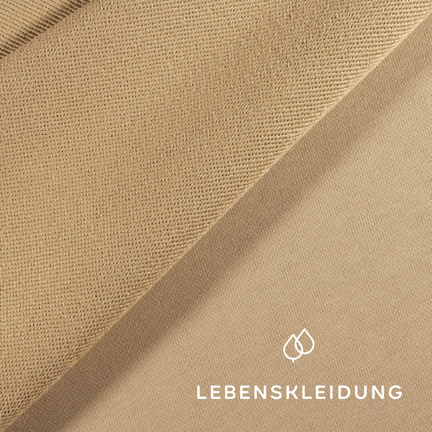 Bio Sweat Diagonal - Sand – Detailansicht