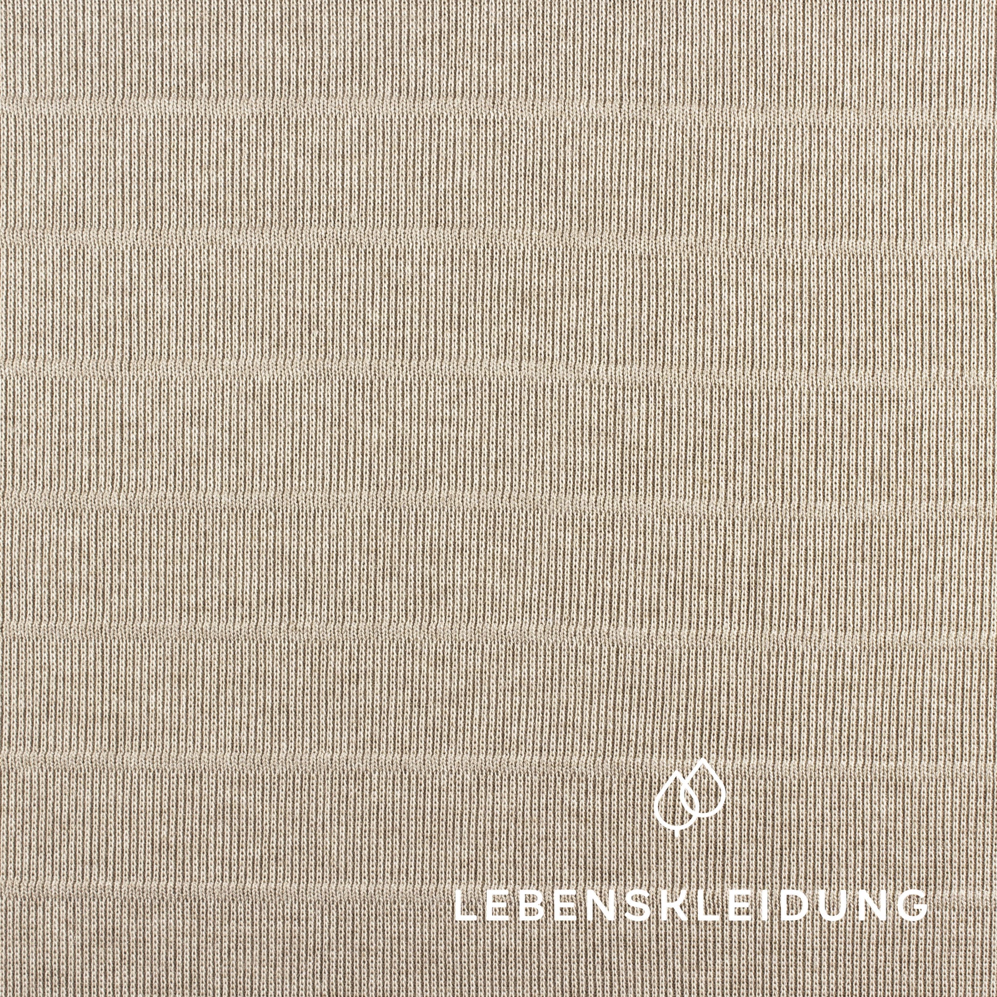 Re-Life Double Face Knit - Beige – Detail view