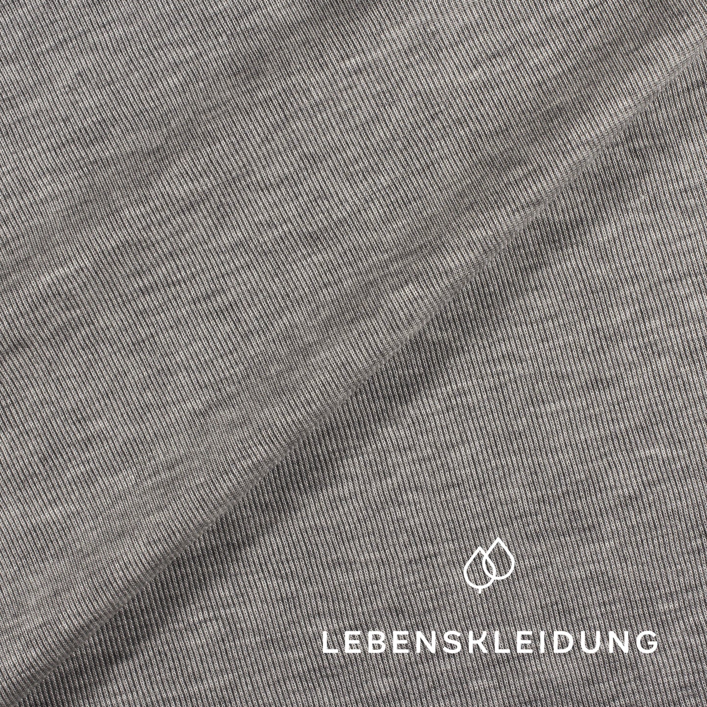Re-Life Rib Jersey 1x1 fabric - Gray marl / light sample