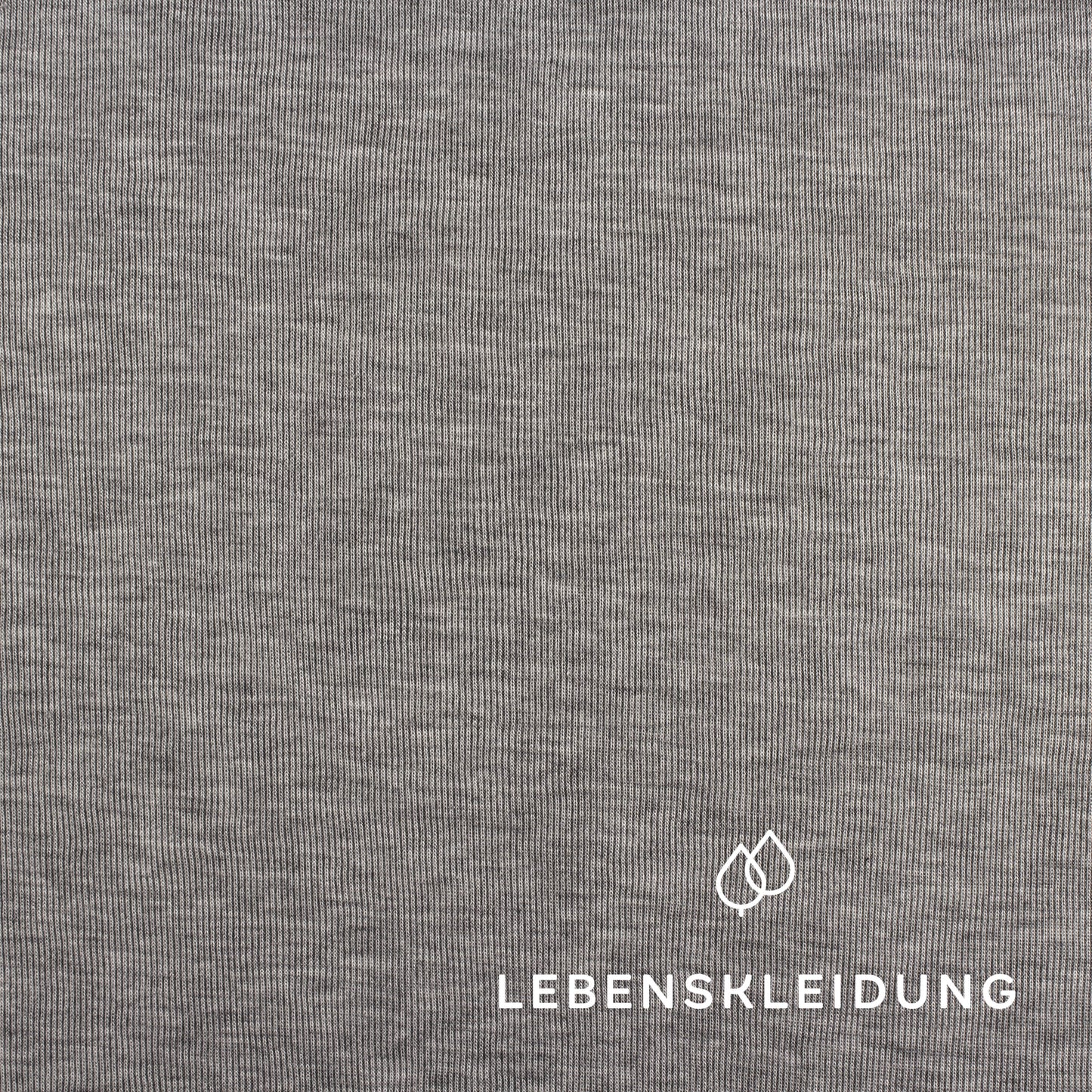 Re-Life Rib Jersey 1x1 Stoff - Grey marl / light – Nahaufnahme