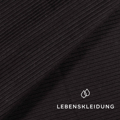 Organic Interlock Fabric - Black sample