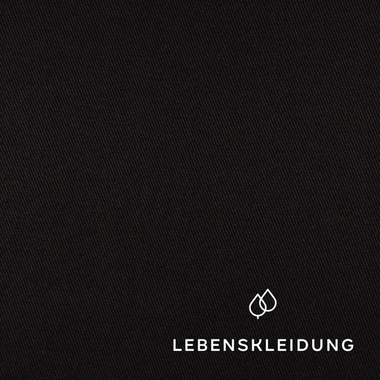 Re-Life Lyocell Twill - Black – Detailansicht