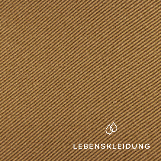 Re-Life Lyocell Twill - Cognac – Detailansicht