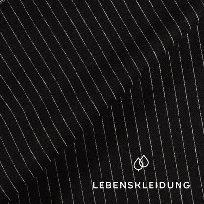 Organic Interlock Fabric - Black and White