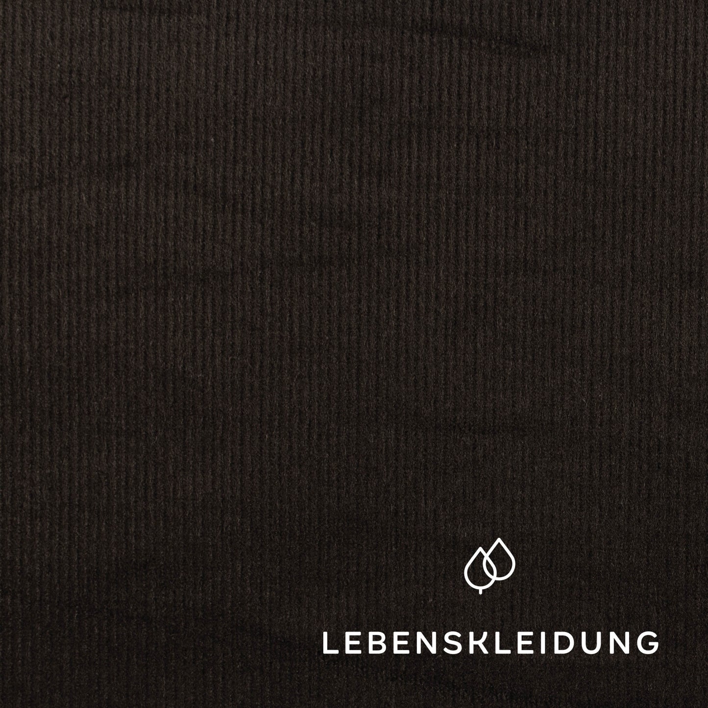 Organic Corduroy Fabric - Black – Detail view