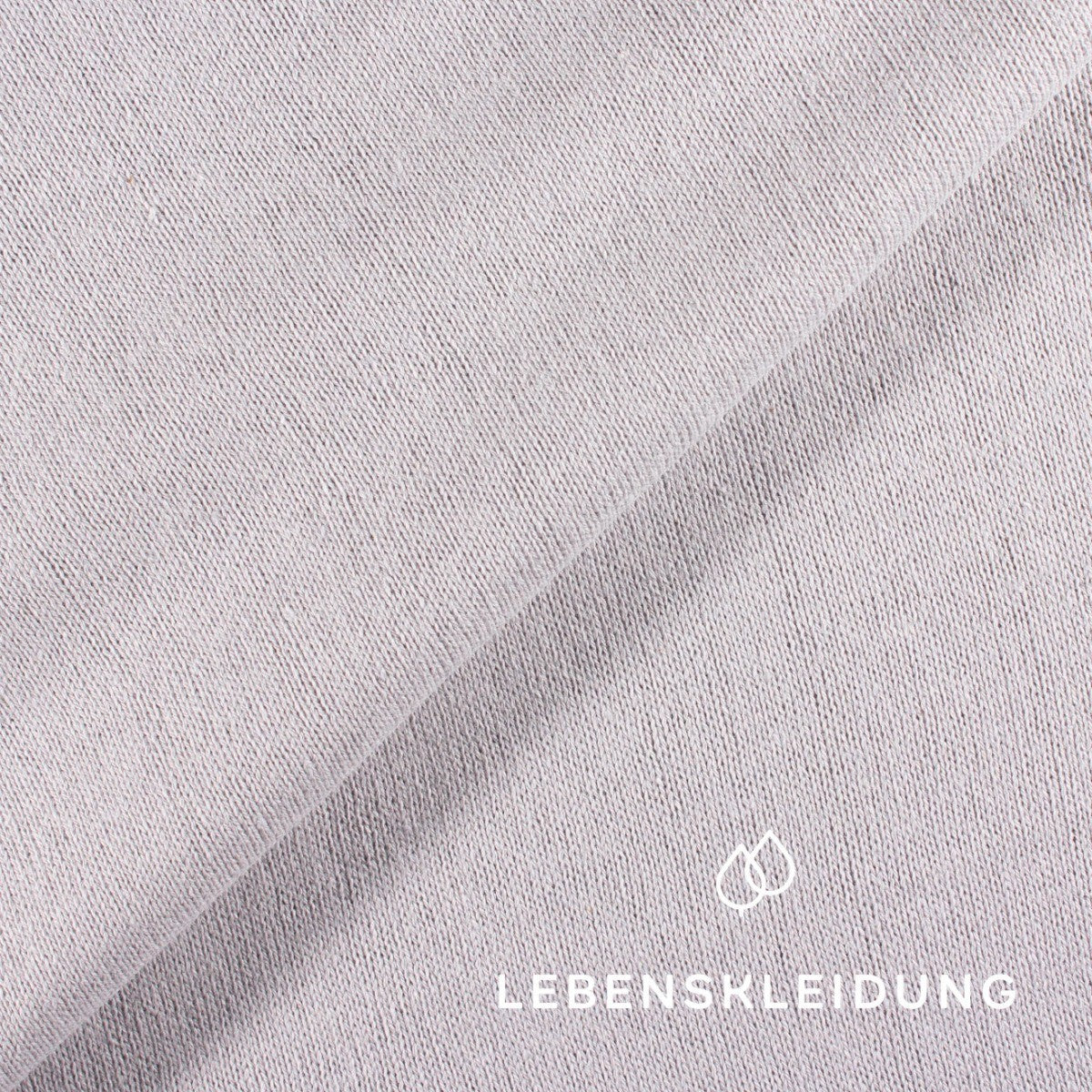 Recycled jersey - Light grey sample – Detail view