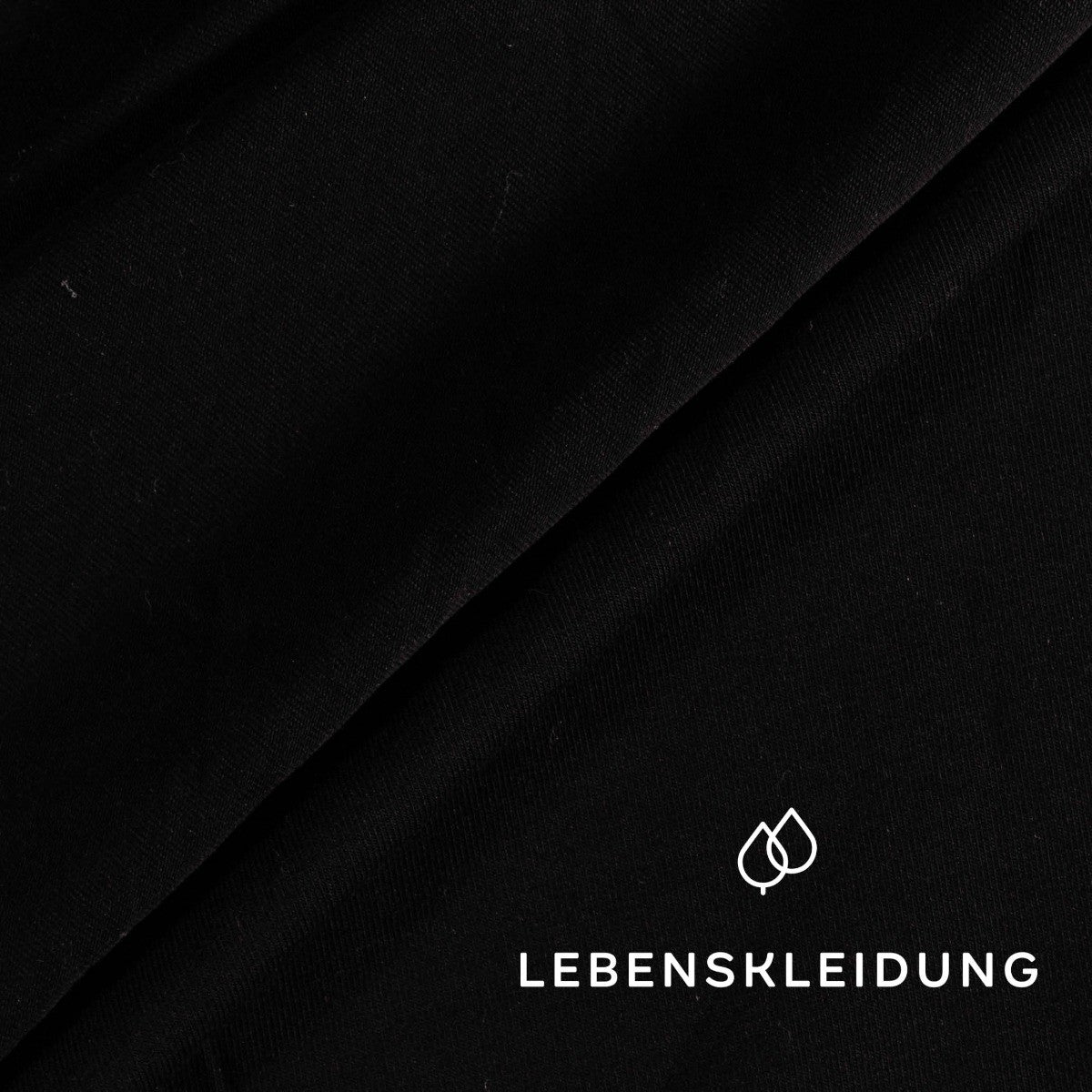 Re-Life Stretch Jersey Fabric - Black sample