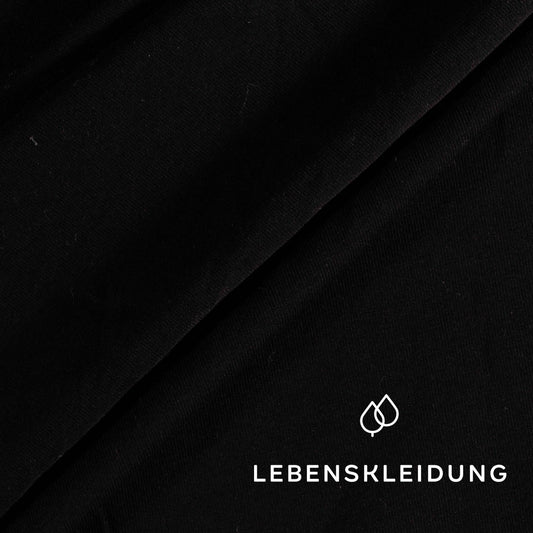 Re-Life Stretch Jersey Fabric - Black sample