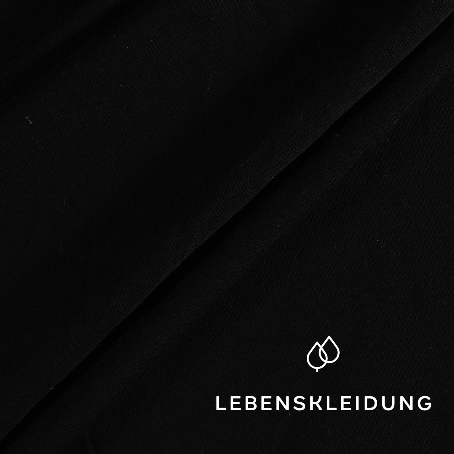 Tissu jersey extensible Re-Life - Noir – Vue détaillée