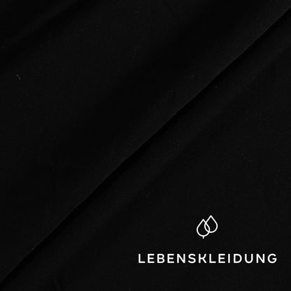 Tissu jersey extensible Re-Life - Noir – Vue détaillée