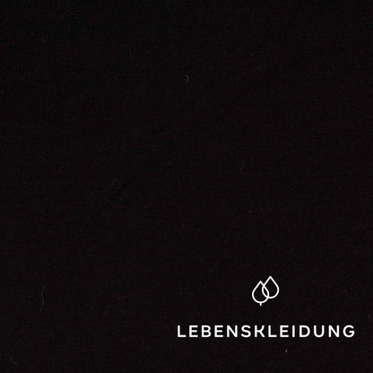 Re-Life Stretch Jersey Fabric - Black sample – Close-up