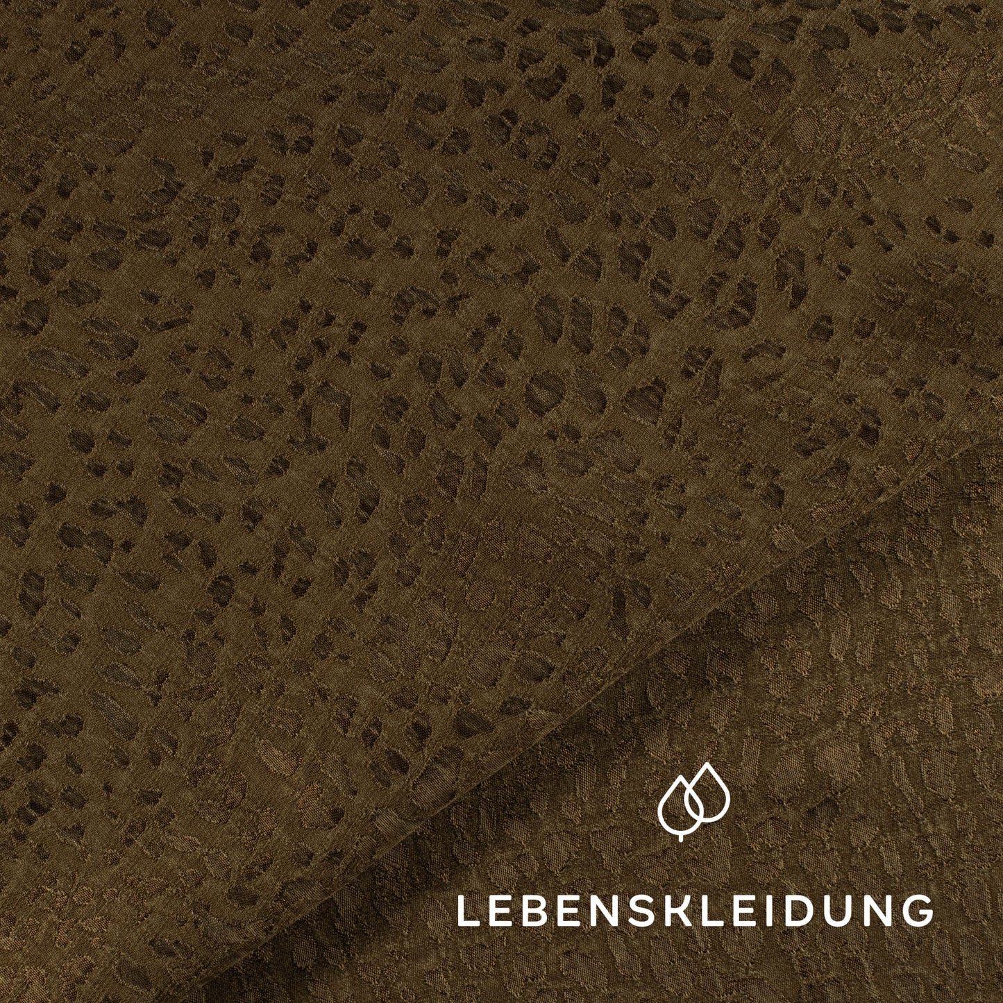 Re-Life EcoVero Jacquard - Cinnamon Leo – Detailansicht