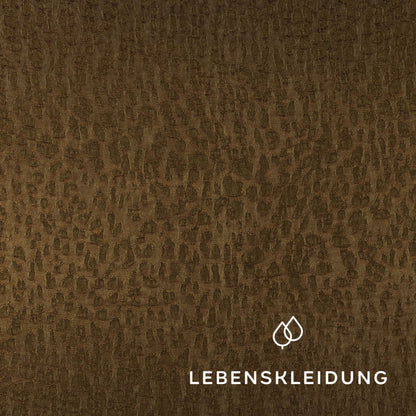 Re-Life EcoVero Jacquard - Cinnamon Leo – Nahaufnahme