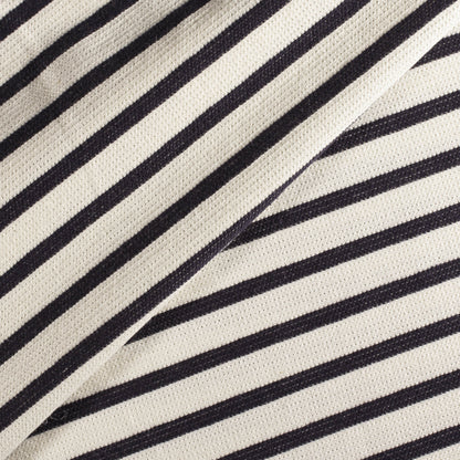 Maillot rayé Re-Life - larges rayures - blanc cassé/marine