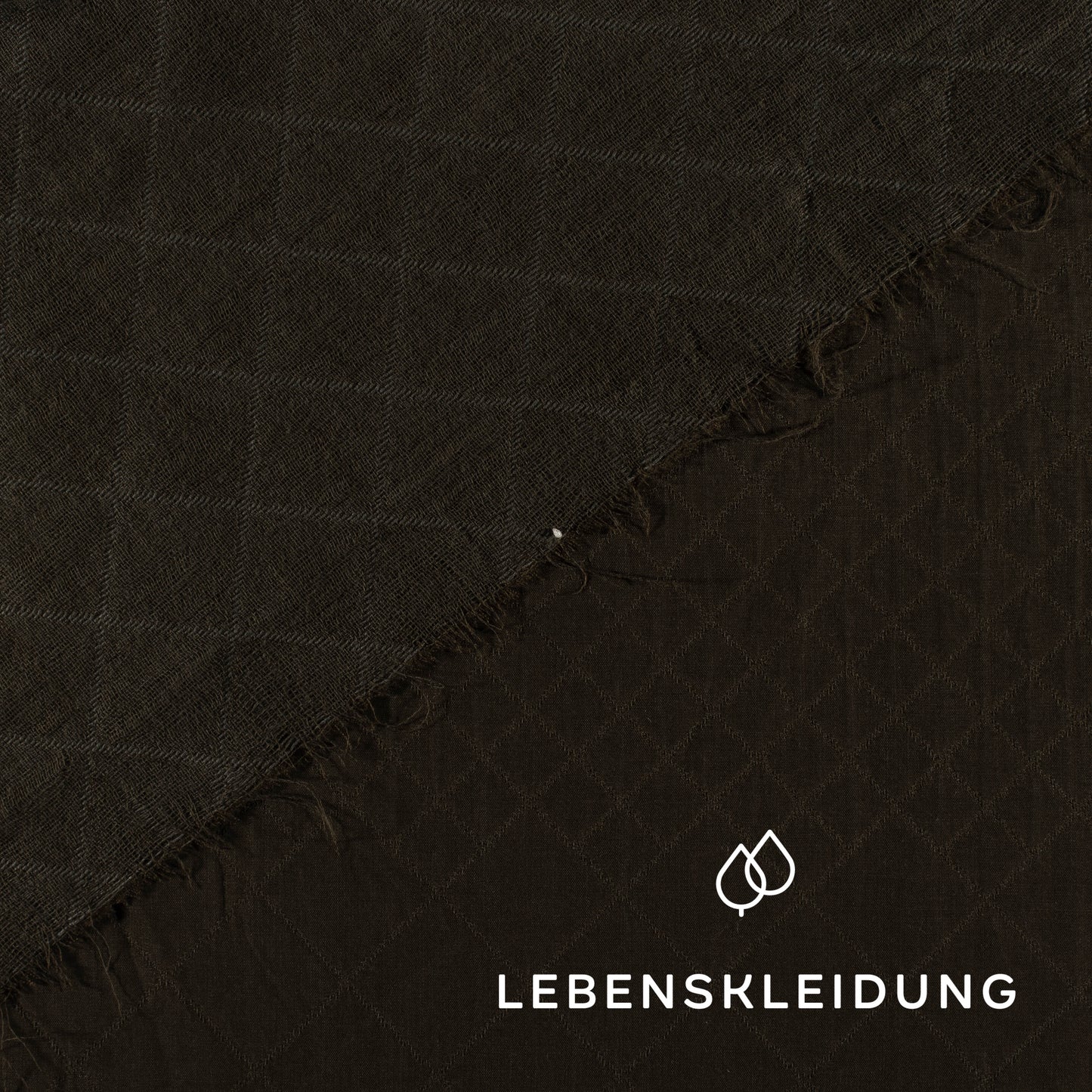 Jacquard Tencel Re-Life - Olive foncé – Vue détaillée