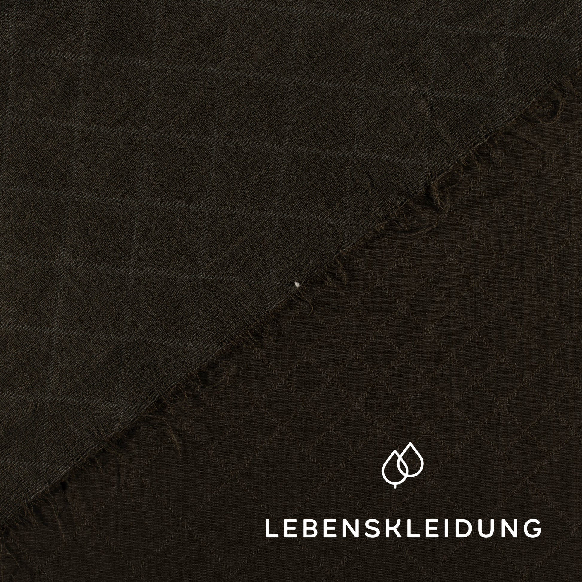 Jacquard Tencel Re-Life - Olive foncé – Vue détaillée