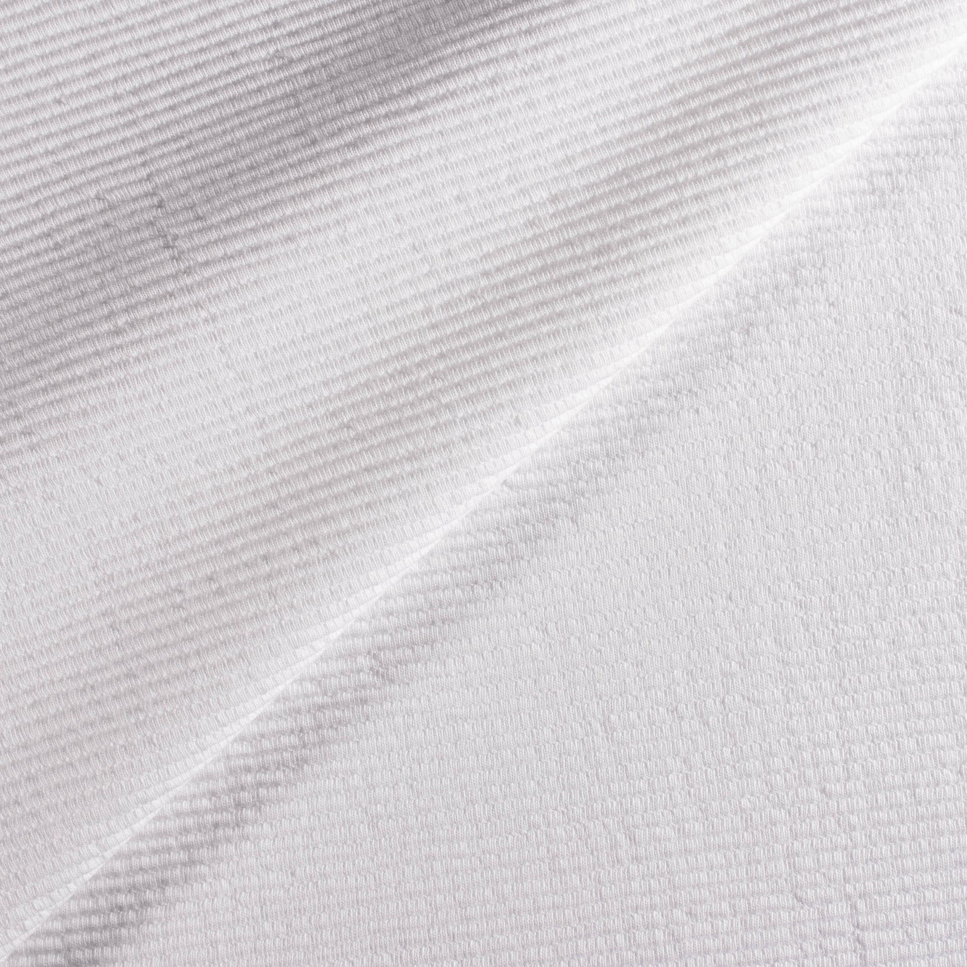 Re-Life Interlock Rippe Schmal - White Muster