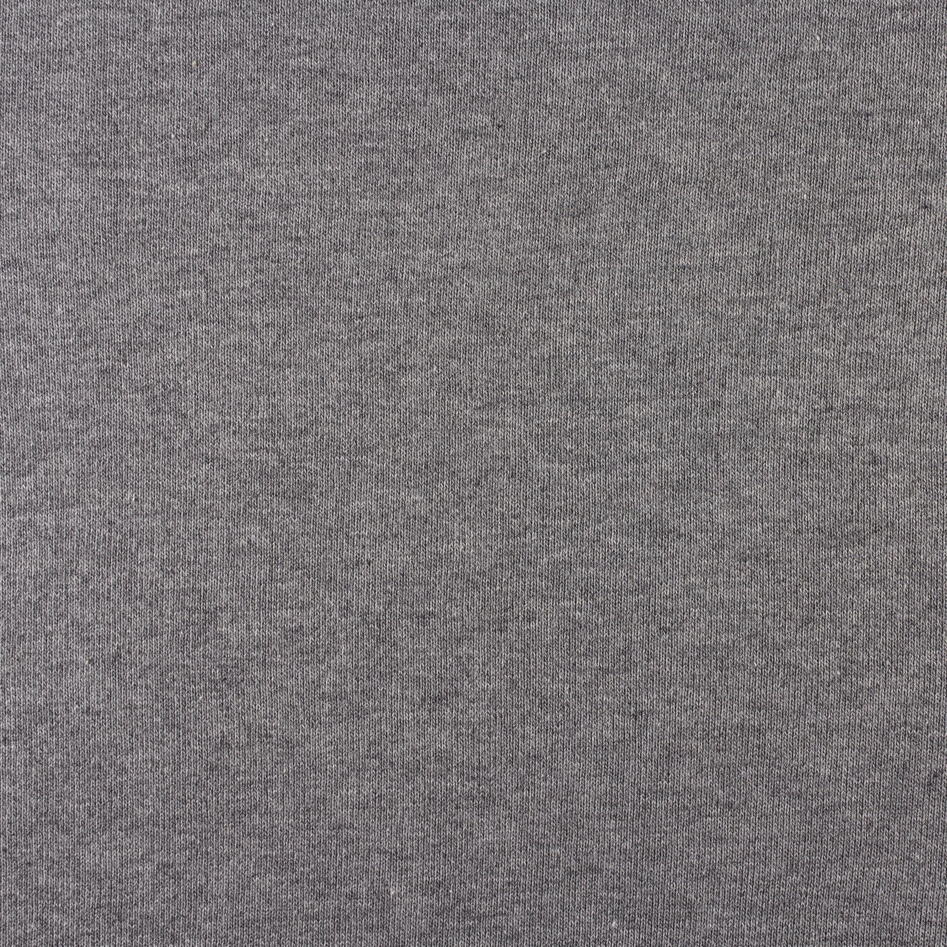 Re-Life Sweat Stoff gerauht - Grau meliert / dunkel – Nahaufnahme
